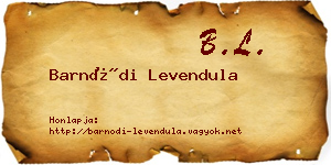 Barnódi Levendula névjegykártya